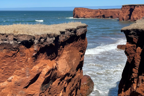 cliffs overlooking the ocean 