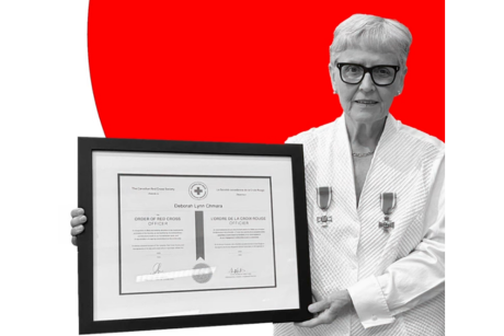 Deborah Chmara has received the Order of Red Cross at the Officer level.  
