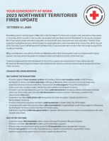 Cover page of appeal update document.