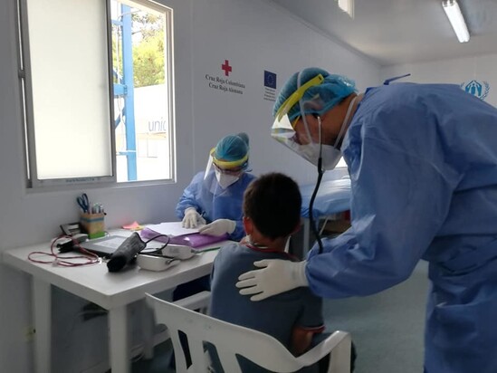 Child’s medical check-up with Colombia Red Cross