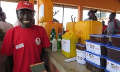 South Sudan honey farmer