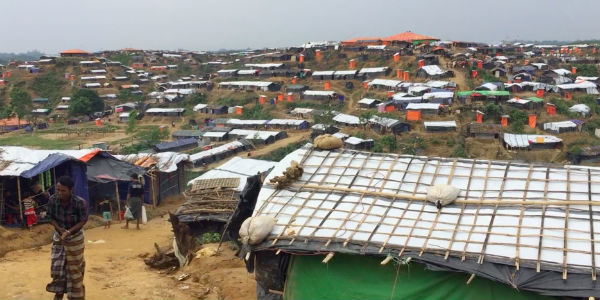 Myanmar refugee camp in Bangladesh