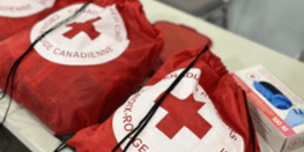 Canadian Red Cross clean-up kits 
